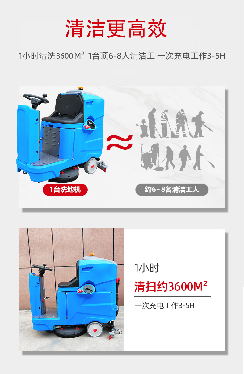 荣昌驾驶式洗地机更适合用在高铁站